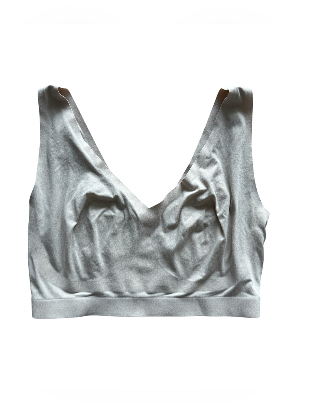 Soma Enbliss Bralette Womens Large Cream Wireless Comfort Lounge Bra Soft